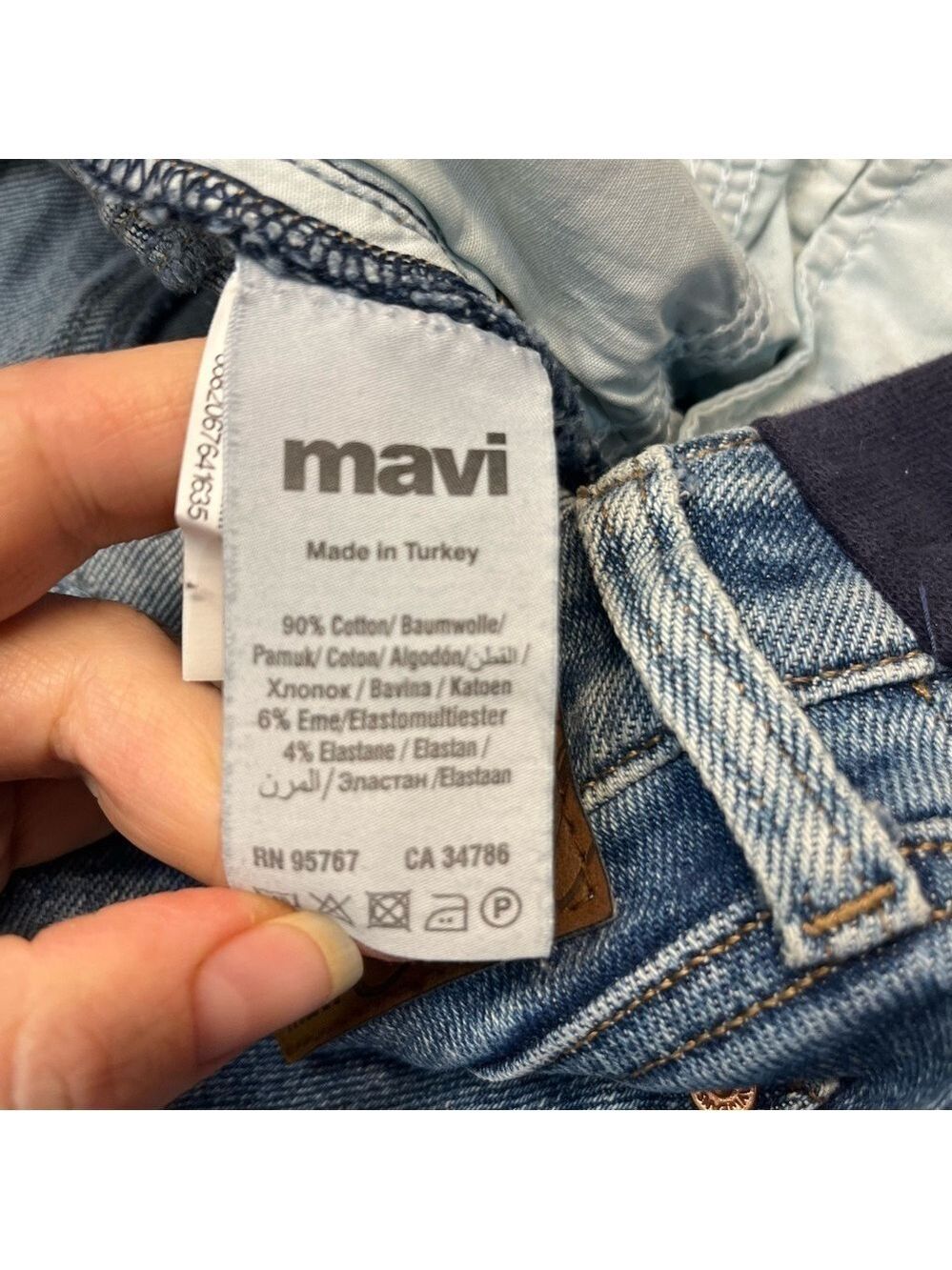 Mavi Maternity Skinny Jeans Blue, size 26/32 - Picture 10 of 14